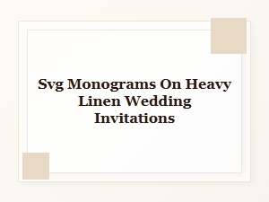 Art Deco Monograms for Linen Wedding Invitations